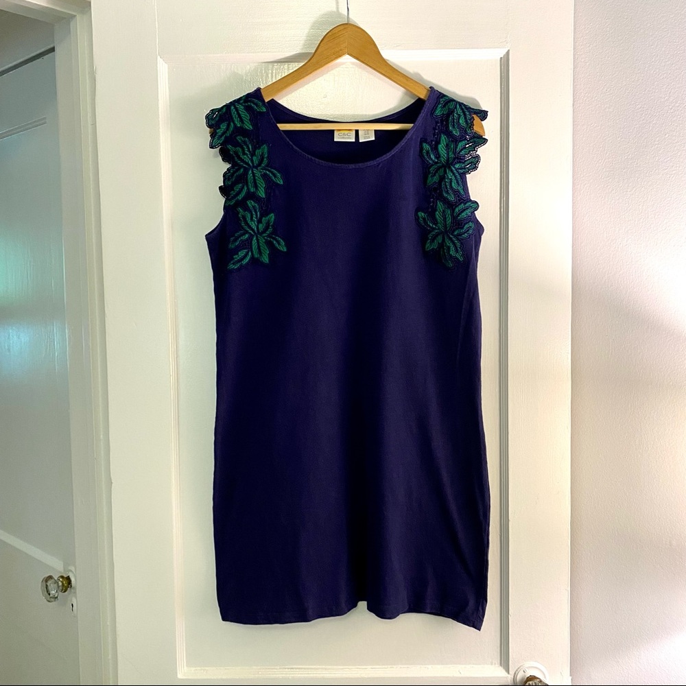 C&C California Navy Cotton Dress Size M